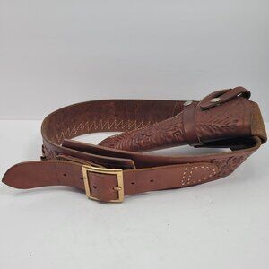 Vintage Hunter 3 Look 15 3158 MED Brown Leather Western Cowboy Pistol Holster